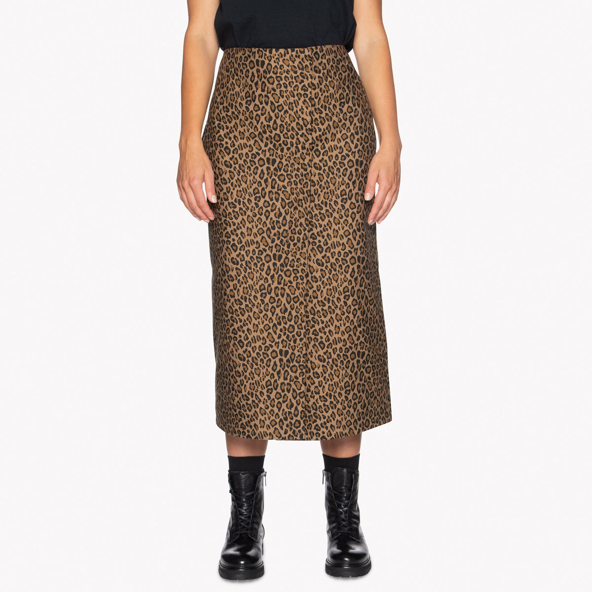 Wrap Skirt - Leopard Print by Naked & Famous Denim