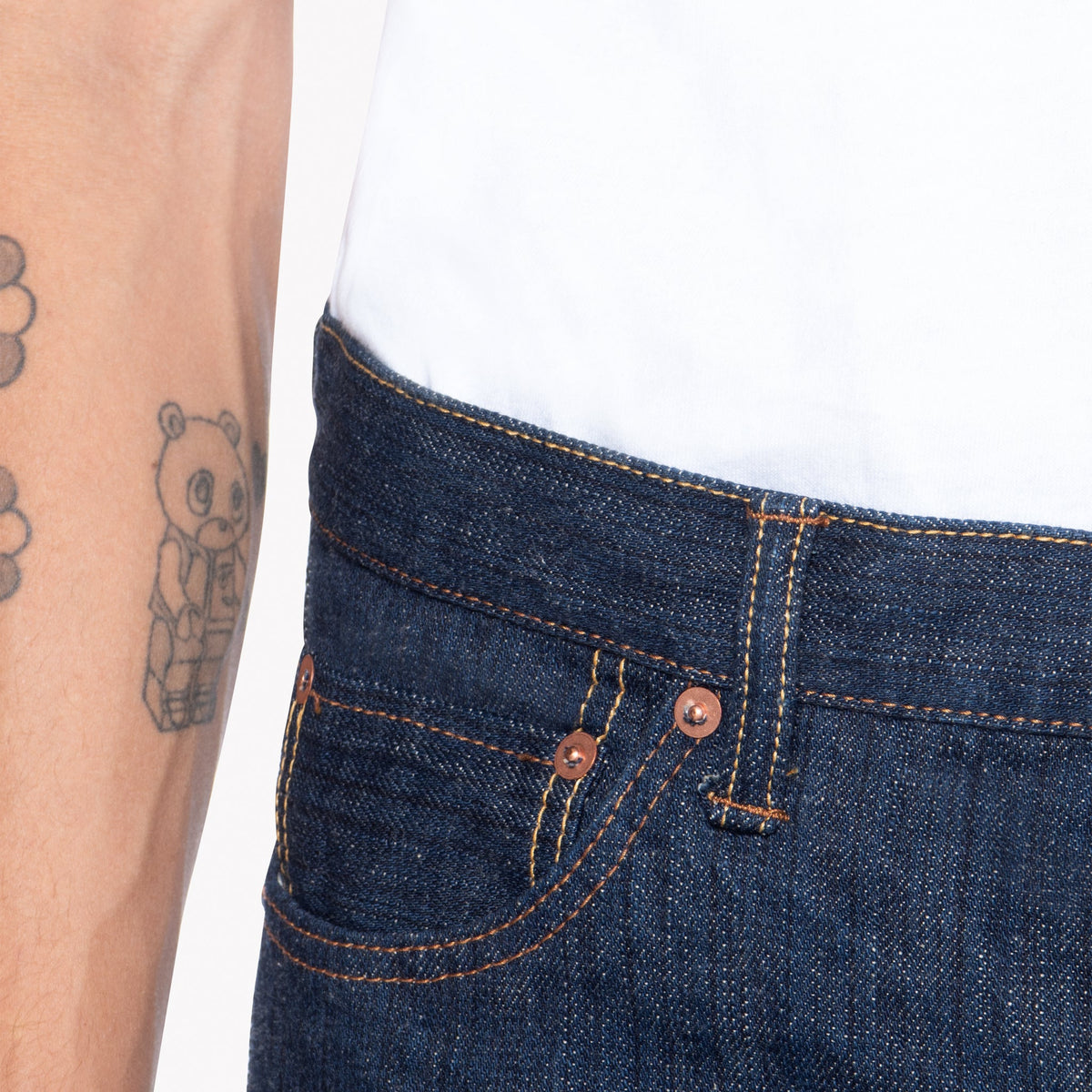 Super Guy - MIJ9 - "Tennen Ai" Natural Indigo Slub Selvedge by Naked & Famous Denim