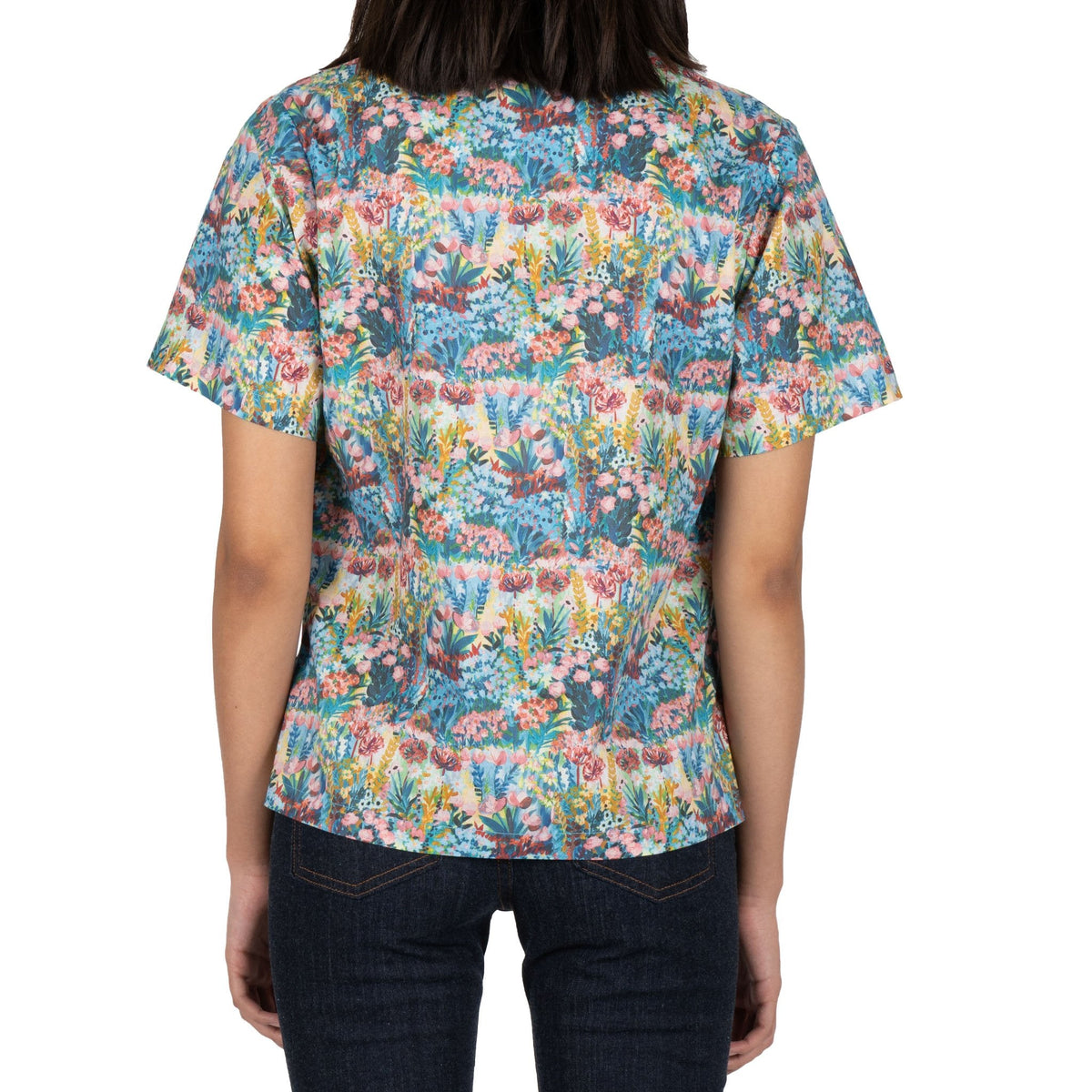 Camp Collar Shirt - Flower Painting - Multi Color by Naked & Famous Denim