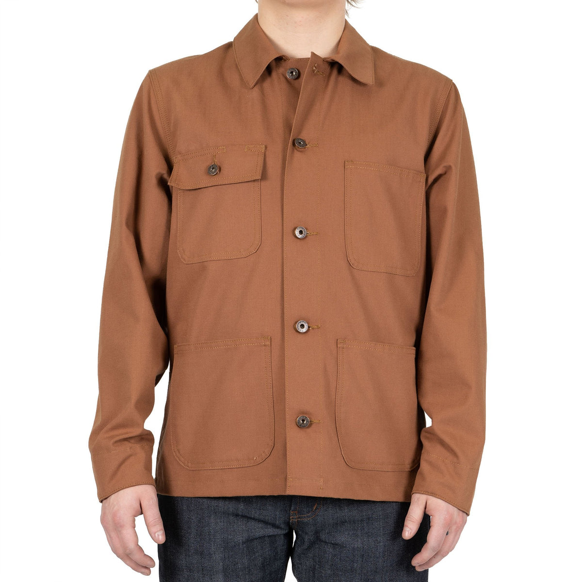 Chore Coat - Brick Canvas by Naked & Famous Denim