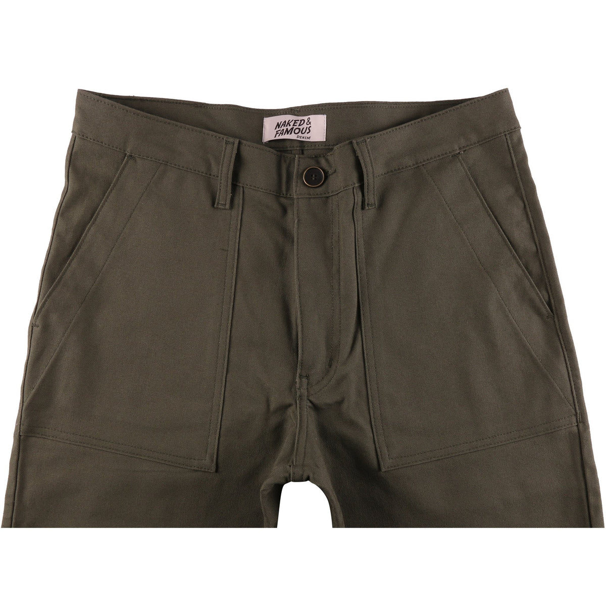 Work Pant - Green Canvas by Naked & Famous Denim