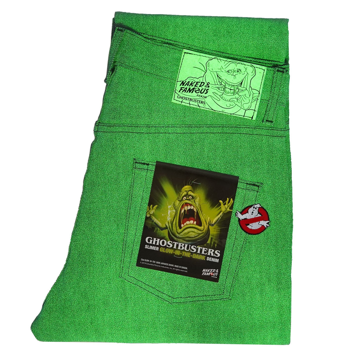 Weird Guy - Ghostbusters Slimer Glow In The Dark Selvedge by Naked & Famous Denim
