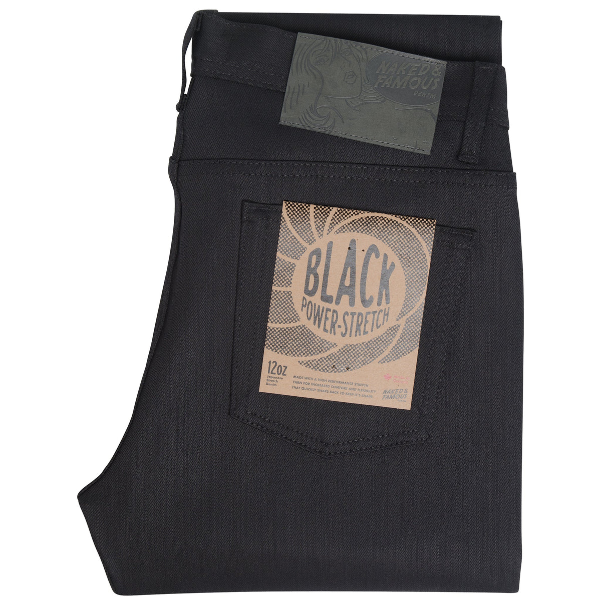 Weird Guy - Black Power Stretch by Naked & Famous Denim