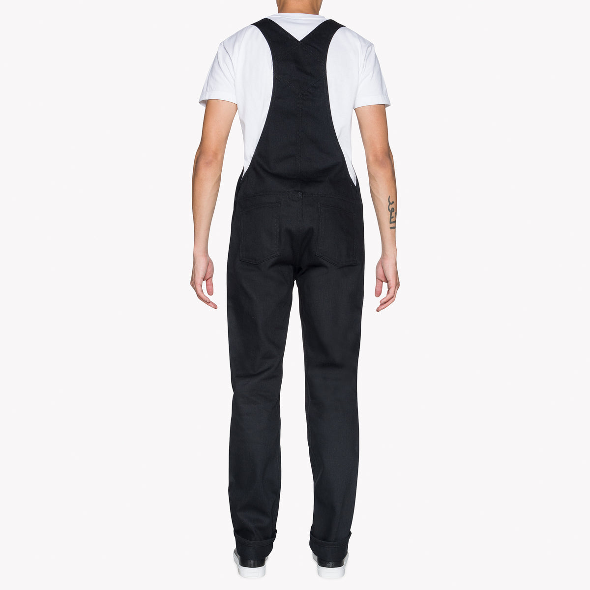 Weird Guy Overalls - Black Solid Selvedge | Naked & Famous Denim