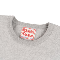 Crewneck T-shirt - Double Heavyweight - Heather Grey by Wonder Looper