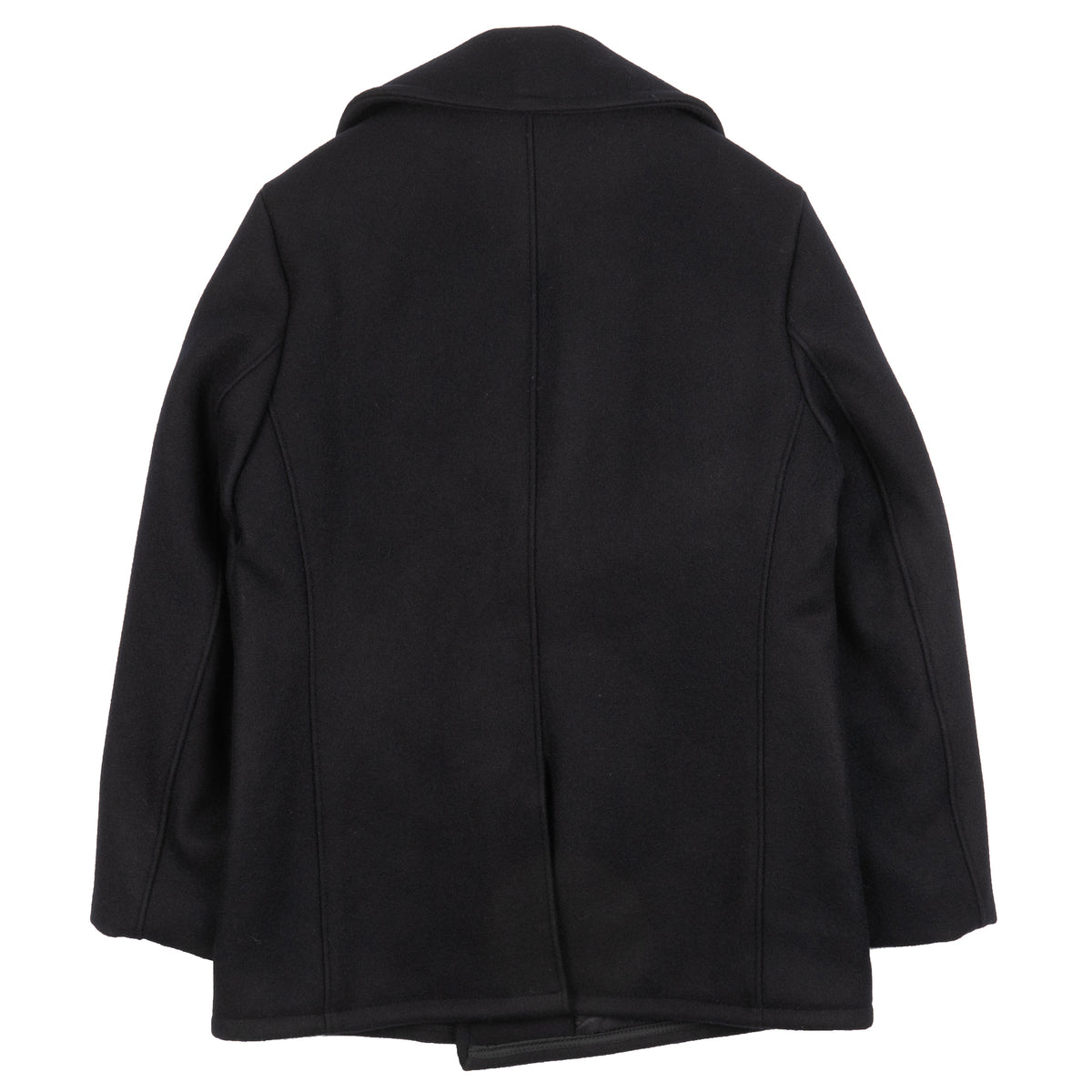 740 - Classic Melton Wool Navy Pea Coat - New Navy by Schott