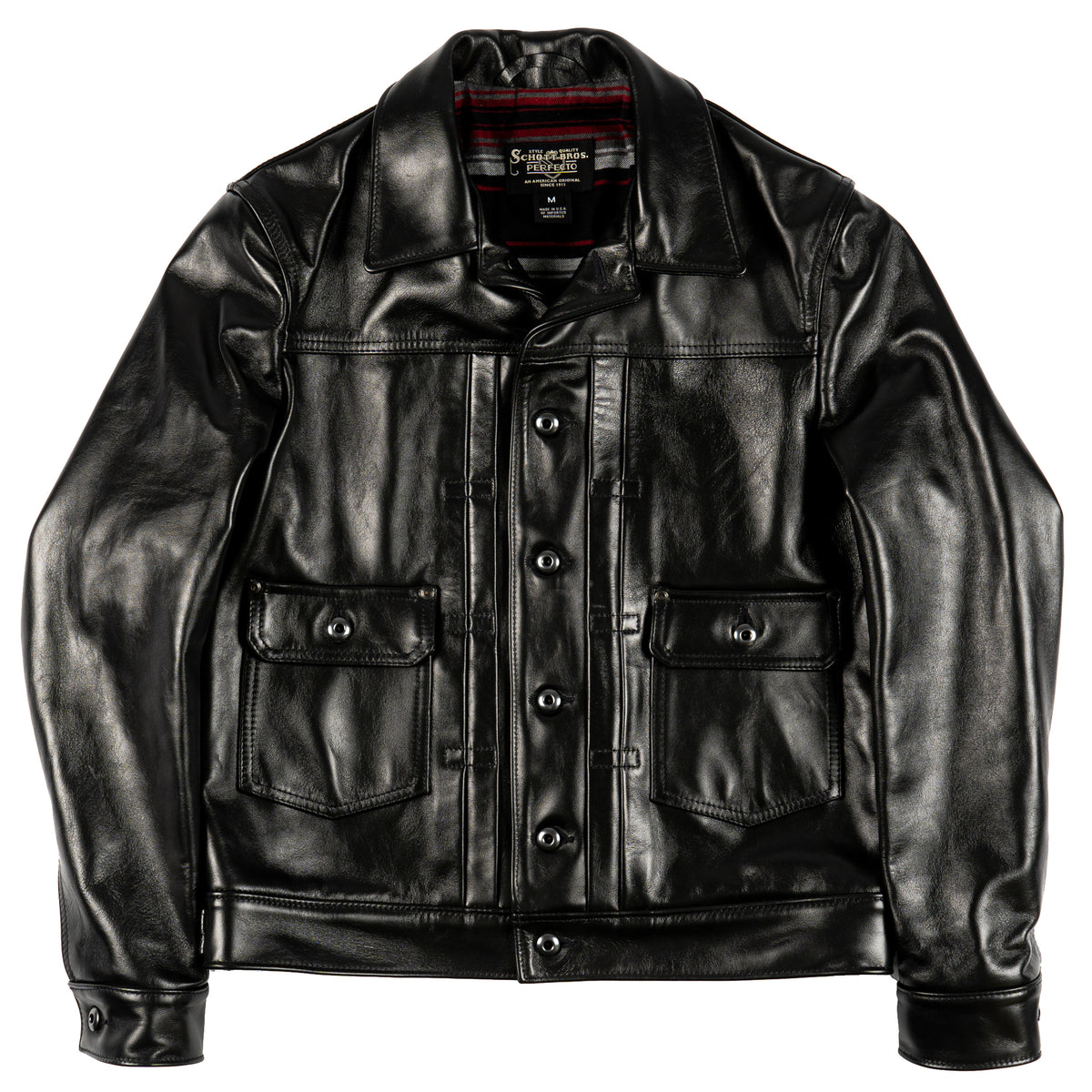 P620H - Type 2 Horsehide Jacket - Black by Schott