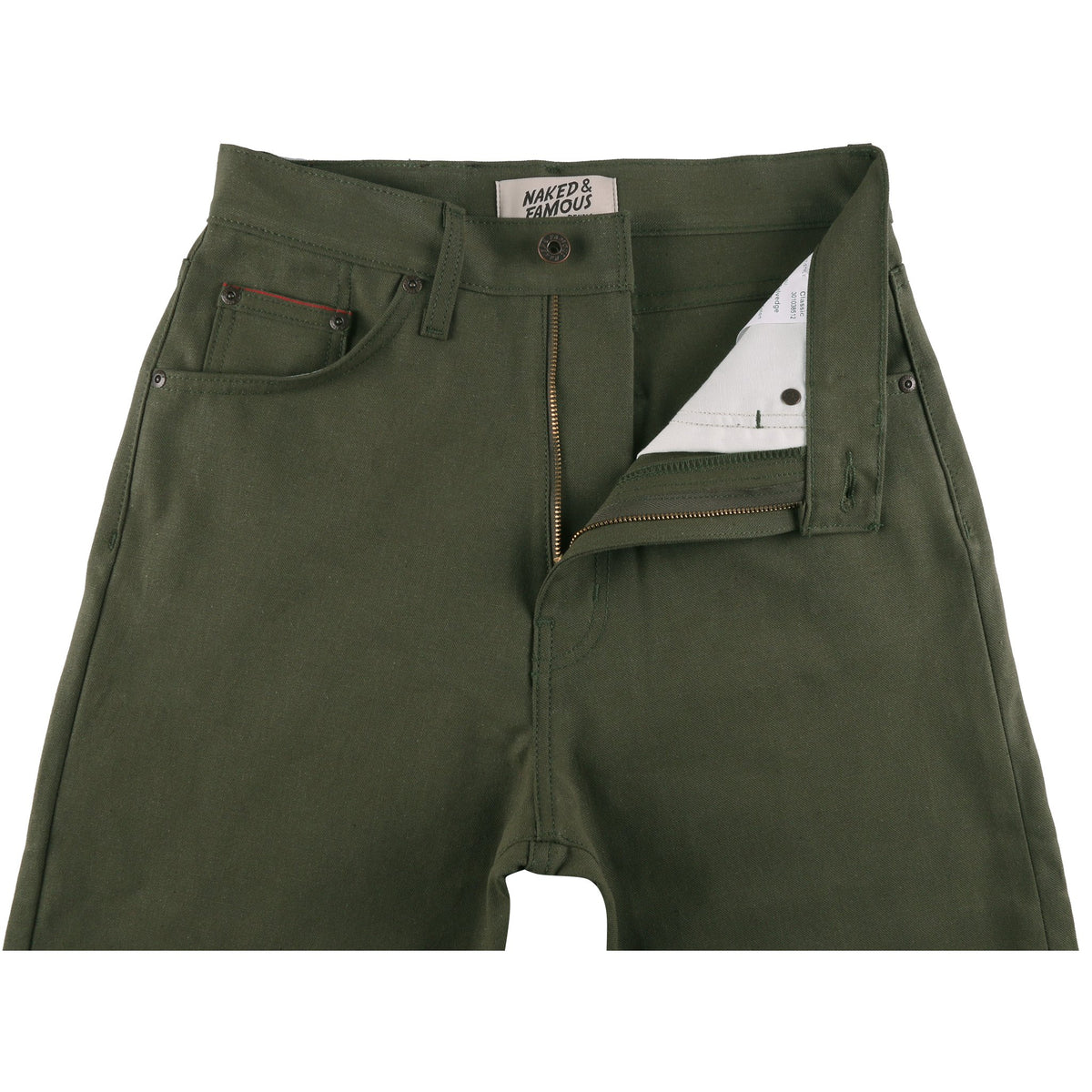The Classic - Army Green Duck Selvedge by Naked & Famous Denim