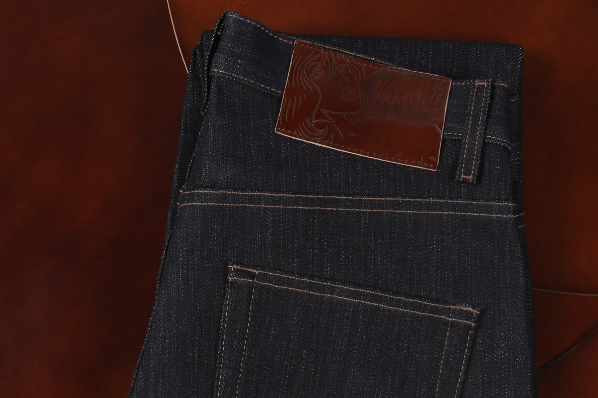 Made to fade slubby denim