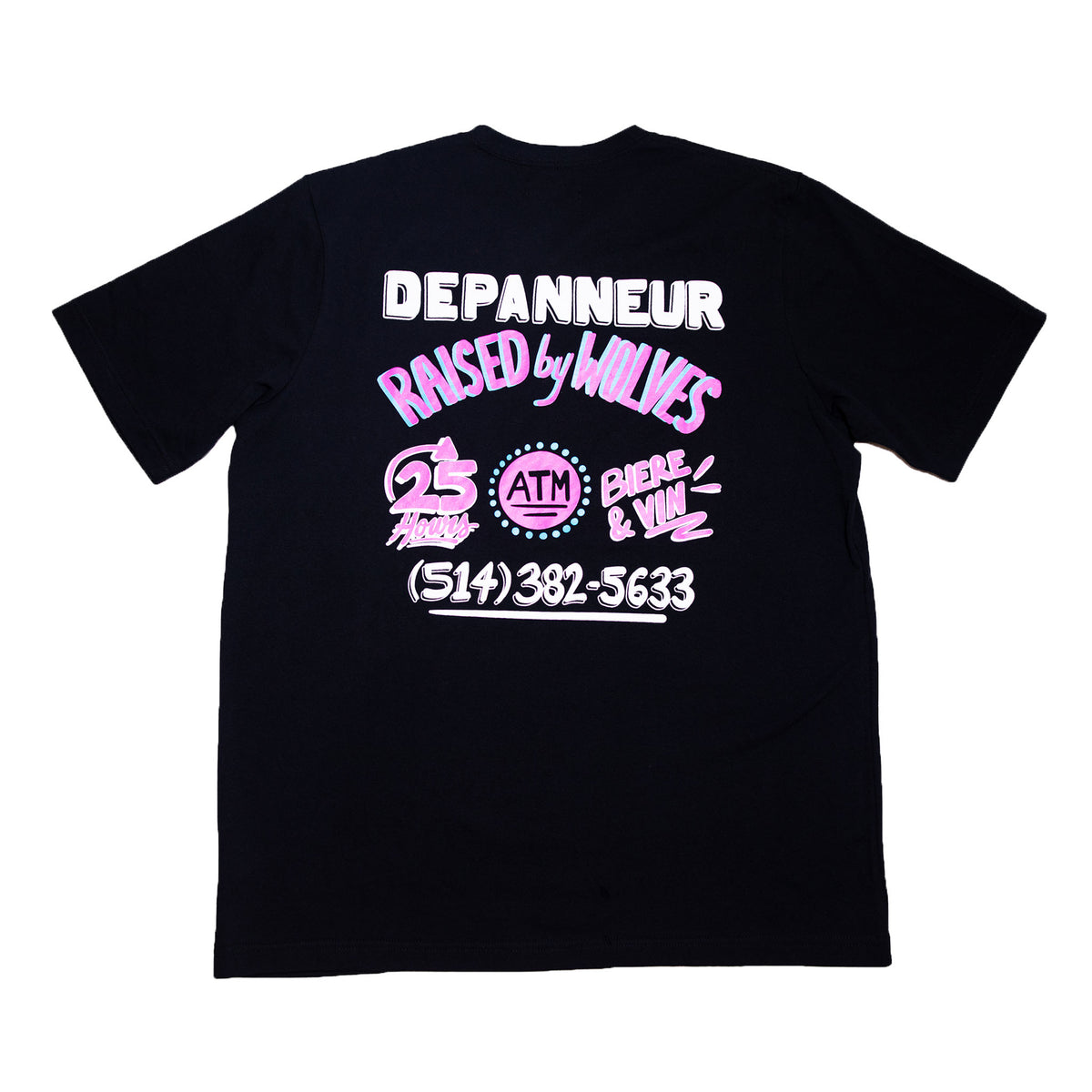 Depanneur Tee - Black by Raised by Wolves