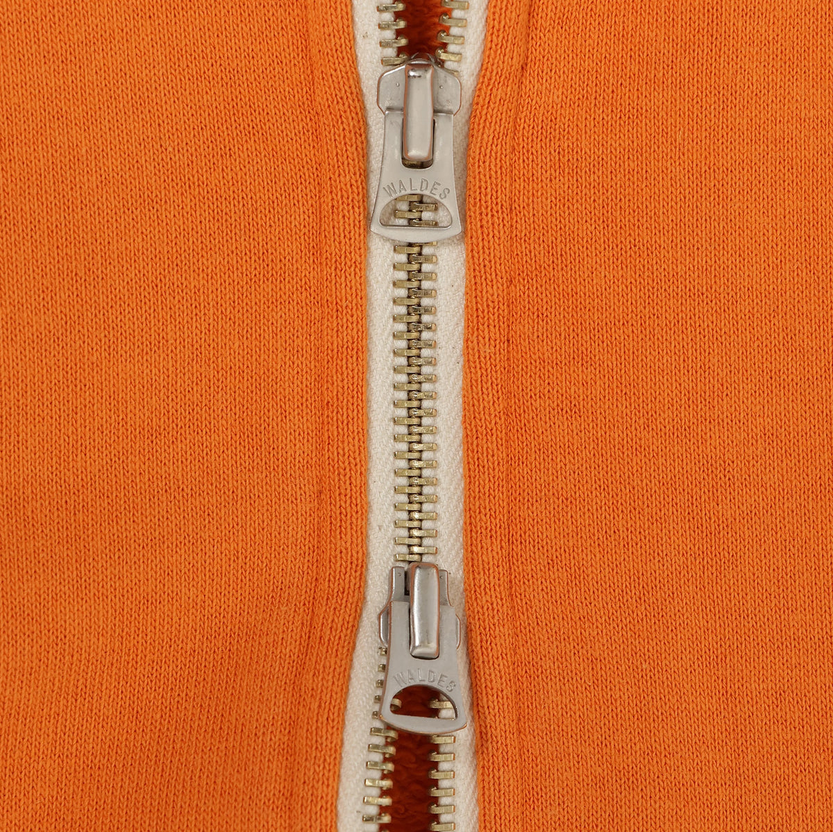 Zip Hoodie - Super Looper French Terry - Orange by Wonder Looper
