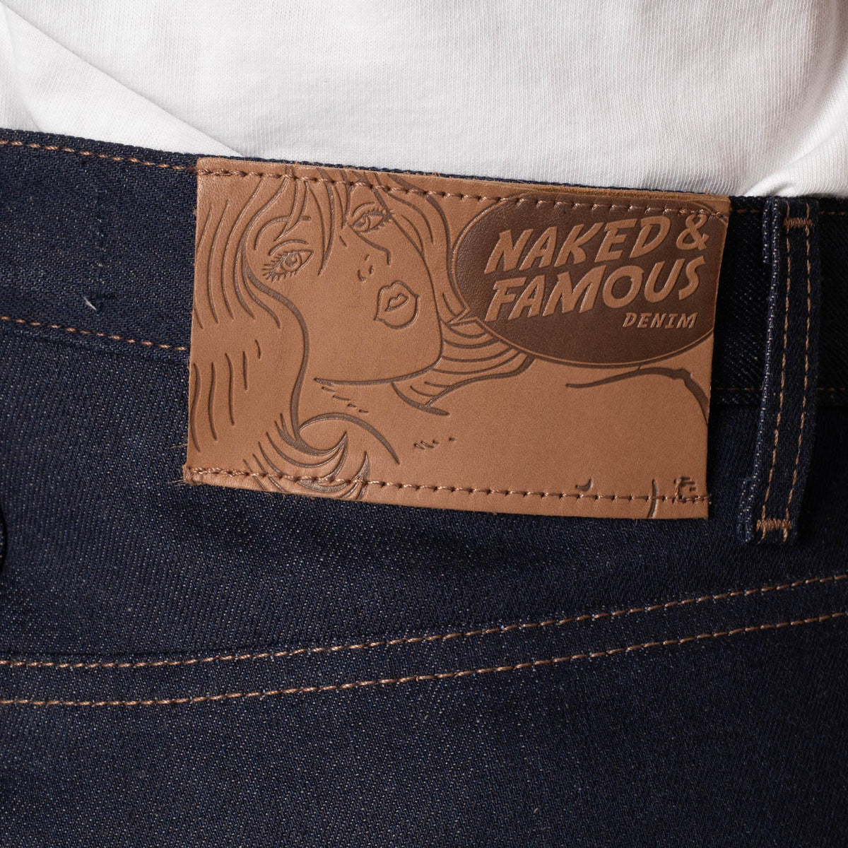 Strong Guy - Coffee Dye Selvedge - Indigo by Naked & Famous Denim