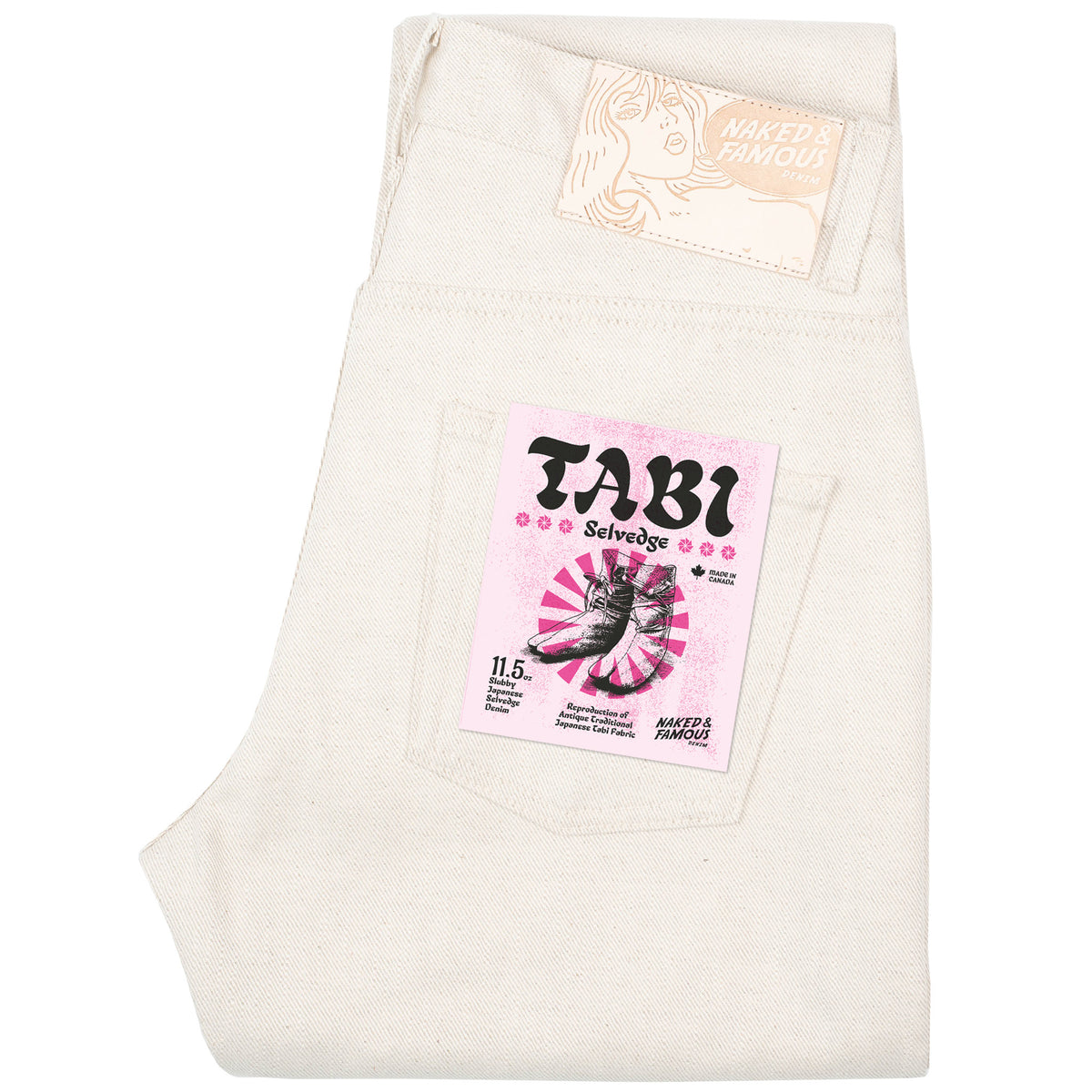 Easy Guy - Tabi Selvedge - Off White by Naked & Famous Denim