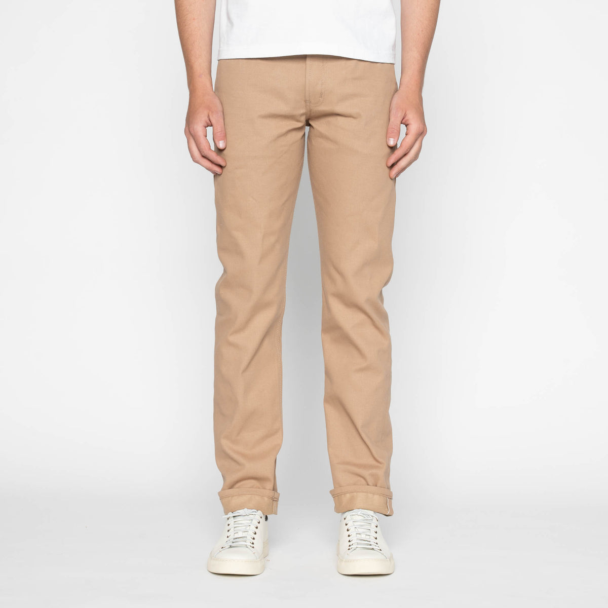 Weird Guy - Selvedge Slacks Beige by Naked & Famous Denim