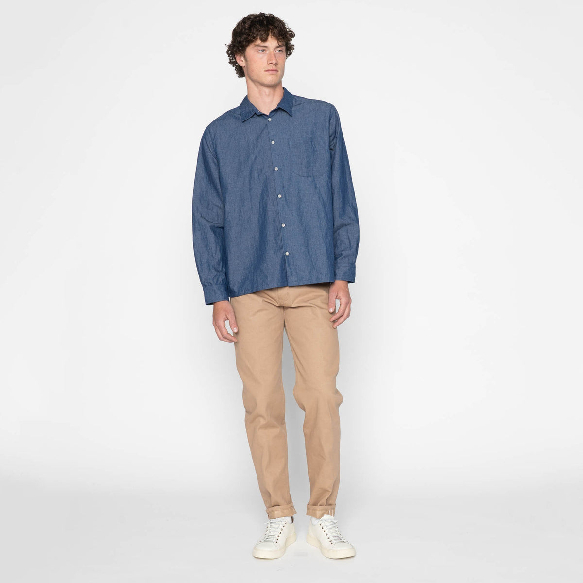 Easy Guy - Selvedge Slacks Beige by Naked & Famous Denim
