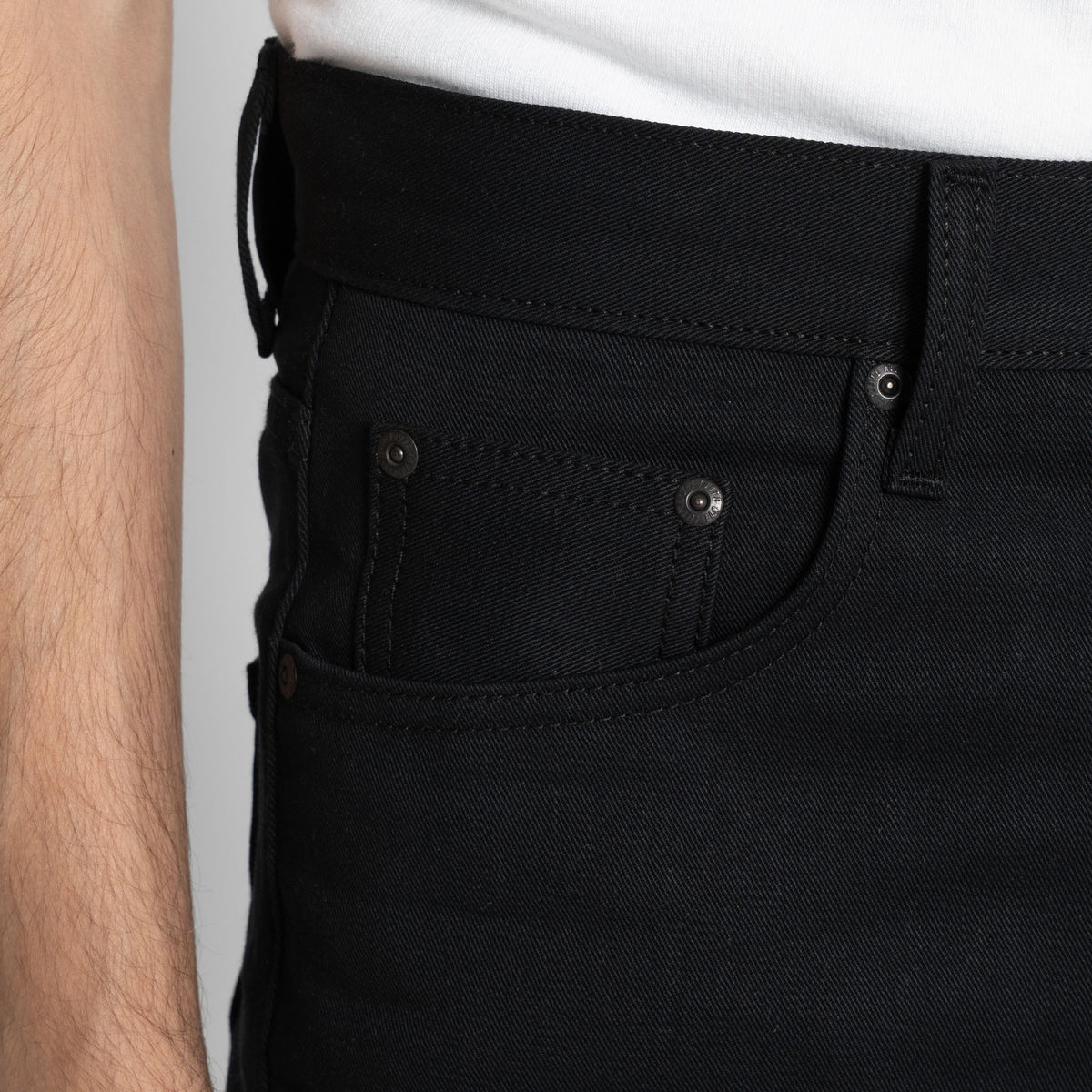 Strong Guy - Selvedge Slacks Black by Naked & Famous Denim