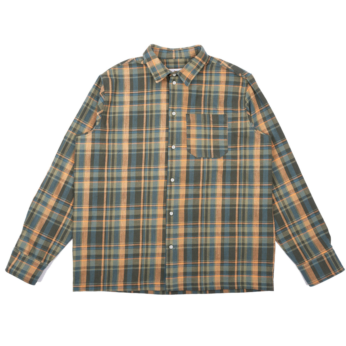 True Shirt - Slub Yarn Flannel - Green by Naked & Famous Denim