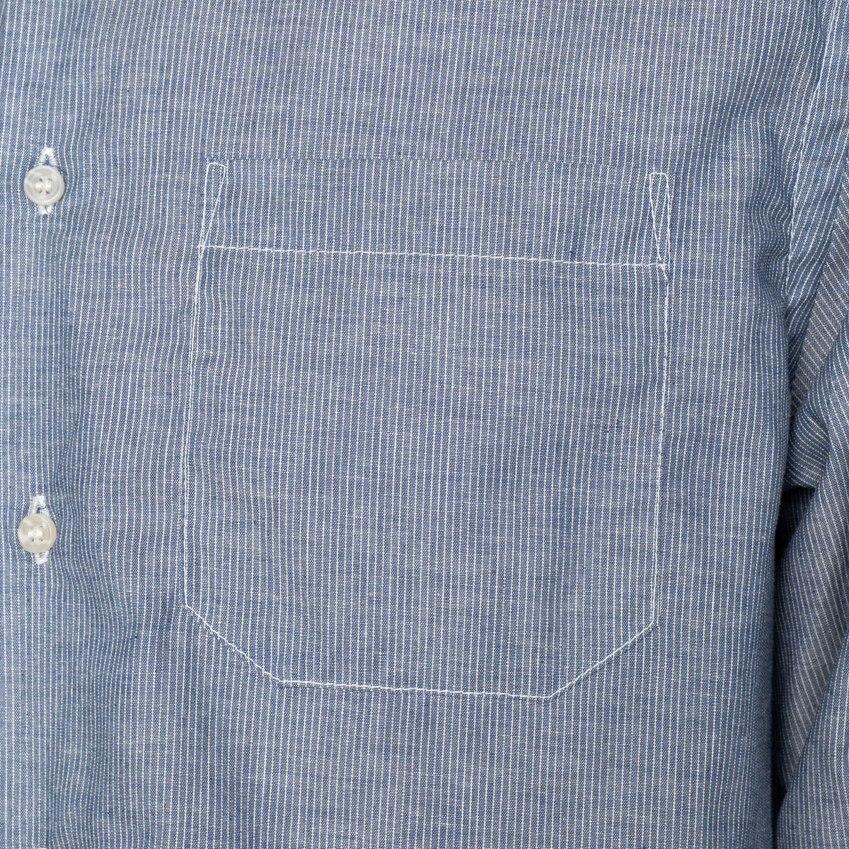 True Shirt - Indigo Stripe Selvedge - Indigo by Naked & Famous Denim