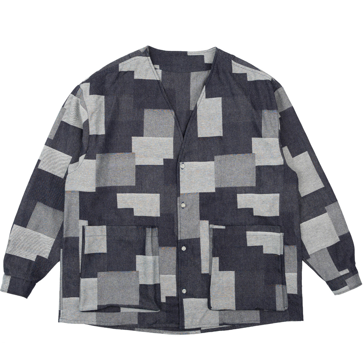 Wise Guy Jacket - Jacquard Denim - Indigo by Naked & Famous Denim