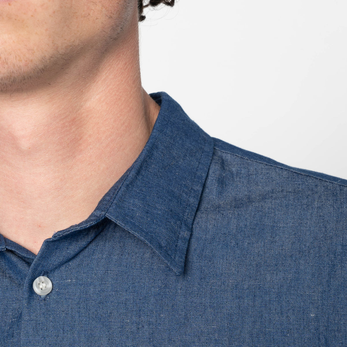 True Shirt - Linen Blend Denim by Naked & Famous Denim