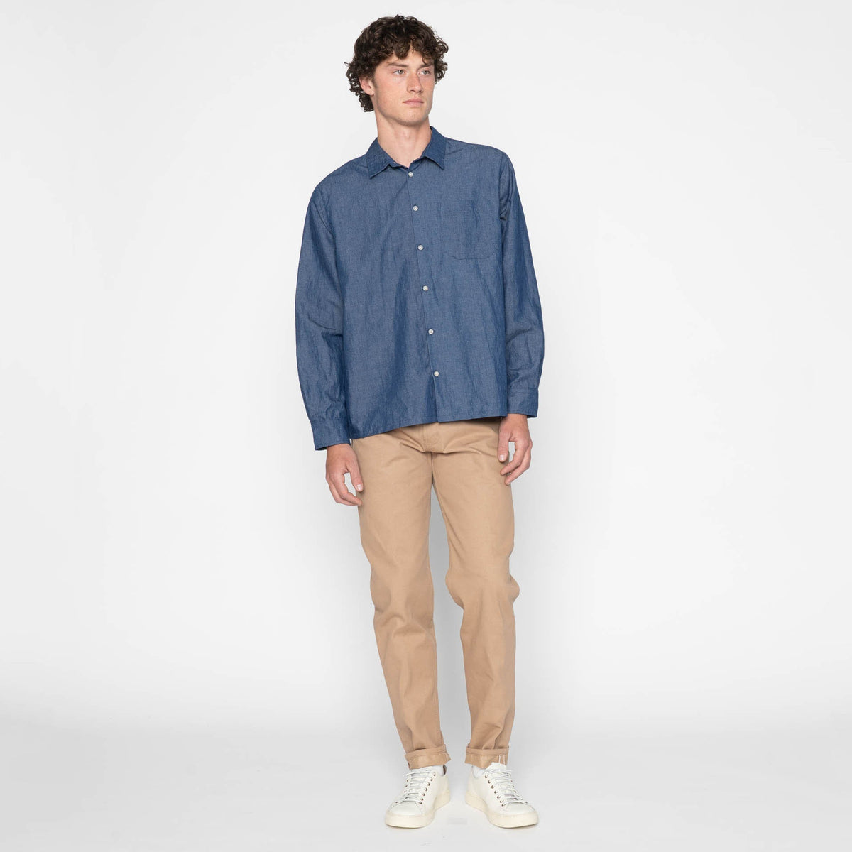 True Shirt - Linen Blend Denim by Naked & Famous Denim