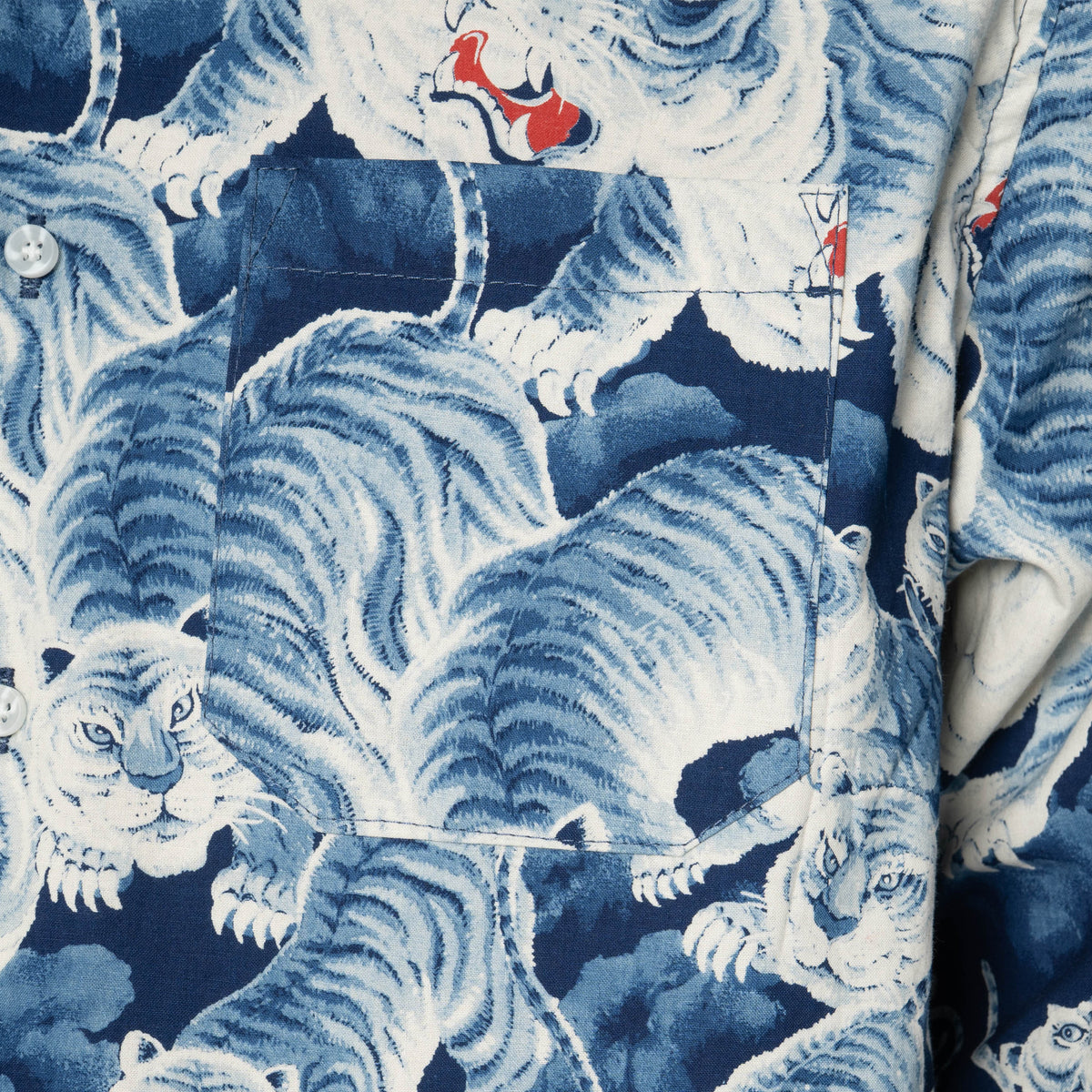True Shirt - Japanese Tigers Indigo by Naked & Famous Denim