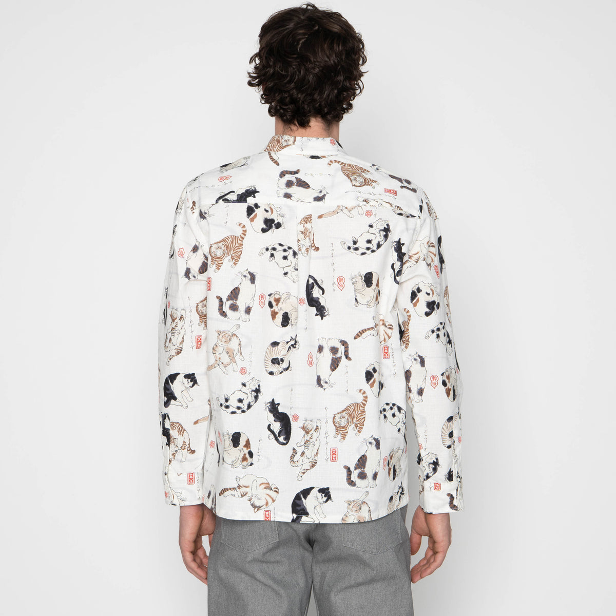 True Shirt - Japanese Neko Cats by Naked & Famous Denim