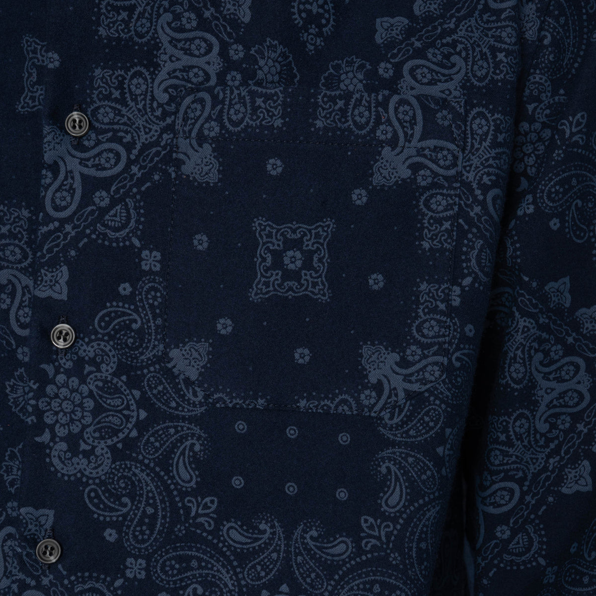 True Shirt - Brushed Hankercheif - Indigo by Naked & Famous Denim
