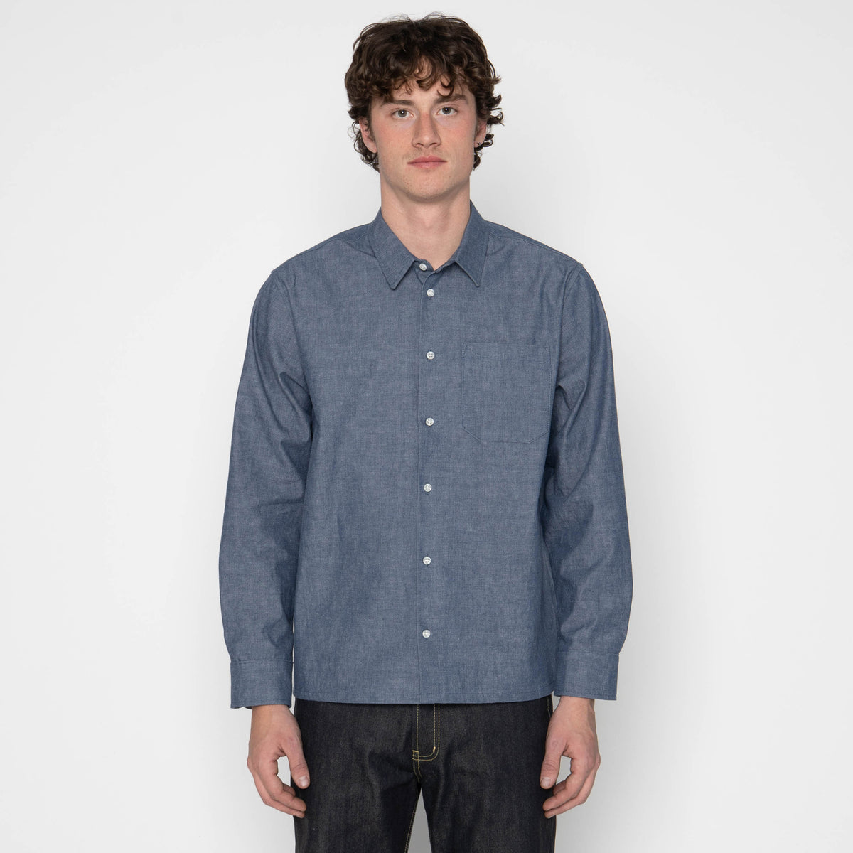 True Shirt - Vintage Selvedge Chambray - Blue by Naked & Famous Denim