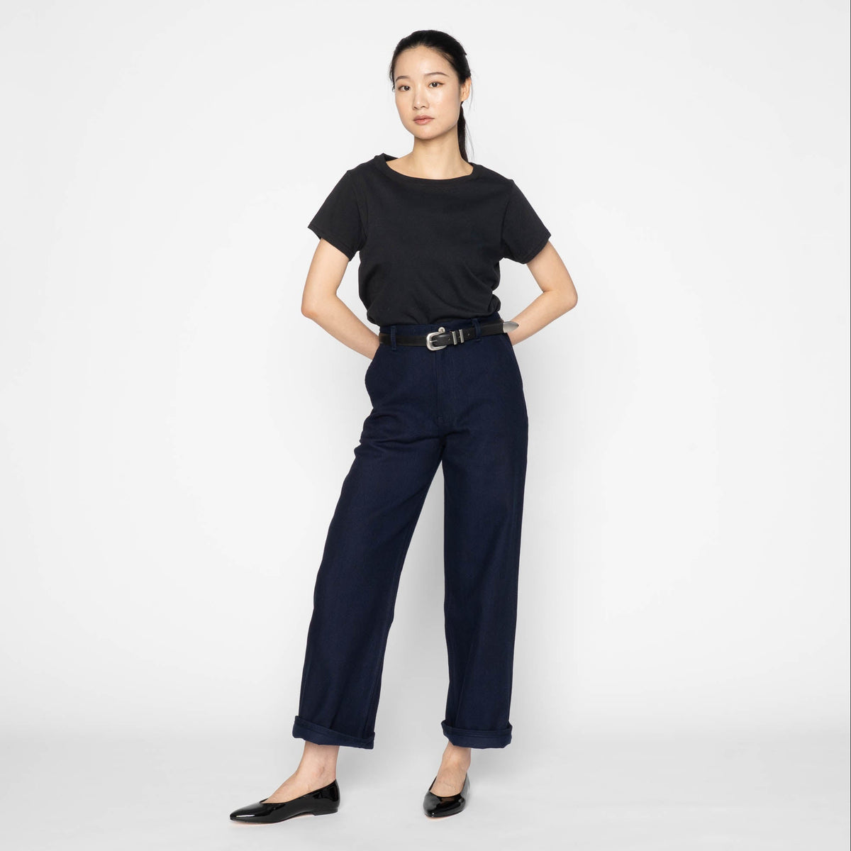 Maudie - Maekake Dobby - Indigo by Naked & Famous Denim