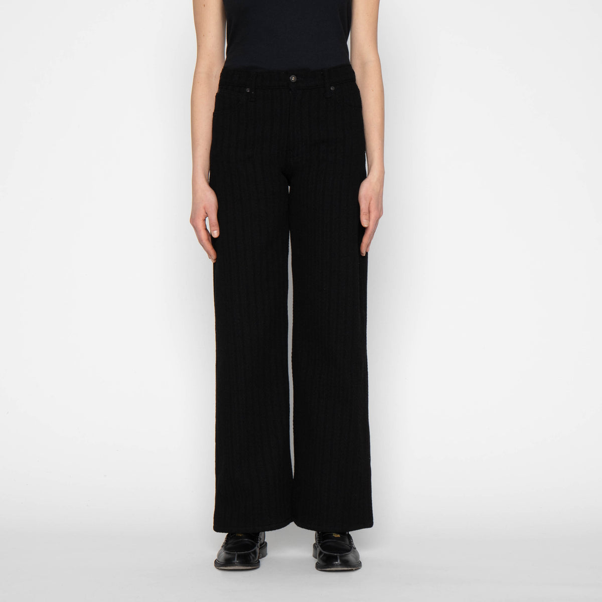 Wide Wild West - Black Sugiaya by Naked & Famous Denim