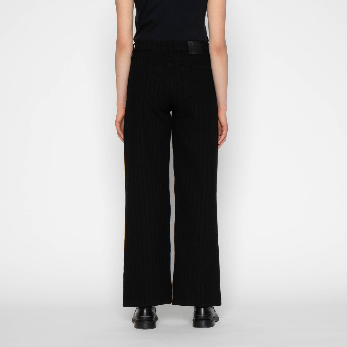 Wide Wild West - Black Sugiaya by Naked & Famous Denim