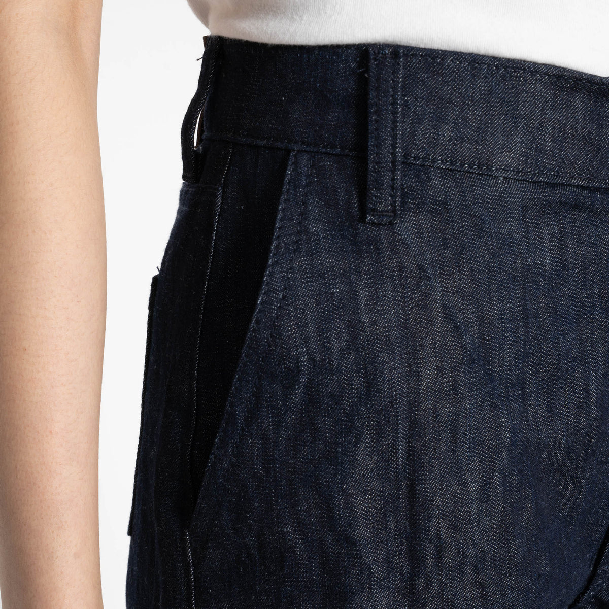 Andie Shorts - Linen Blend Denim by Naked & Famous Denim