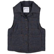 Quilted Vest - Slub Nep Rinsed - Indigo by Naked & Famous Denim
