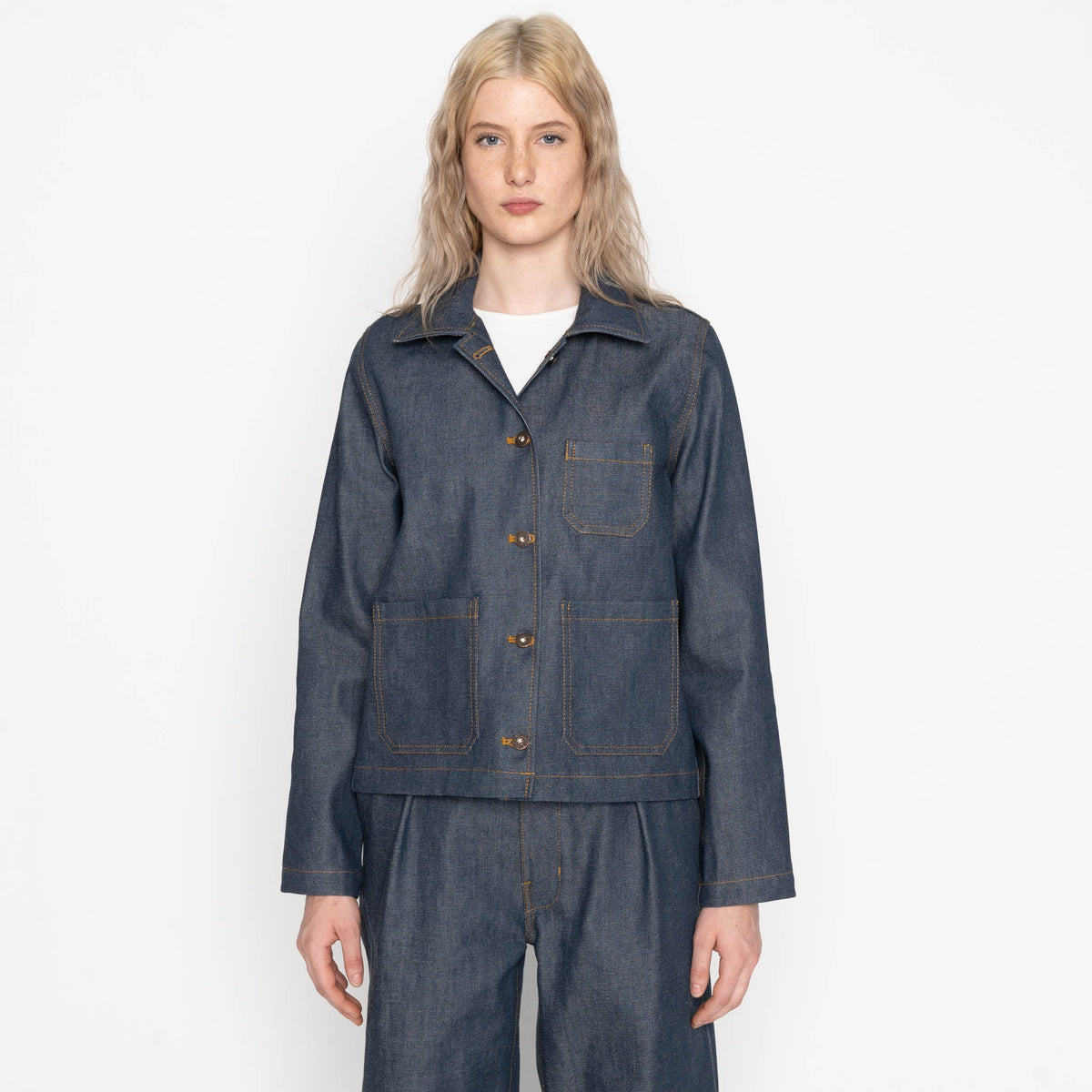 Gracie Jacket - Natural Indigo by Naked & Famous Denim