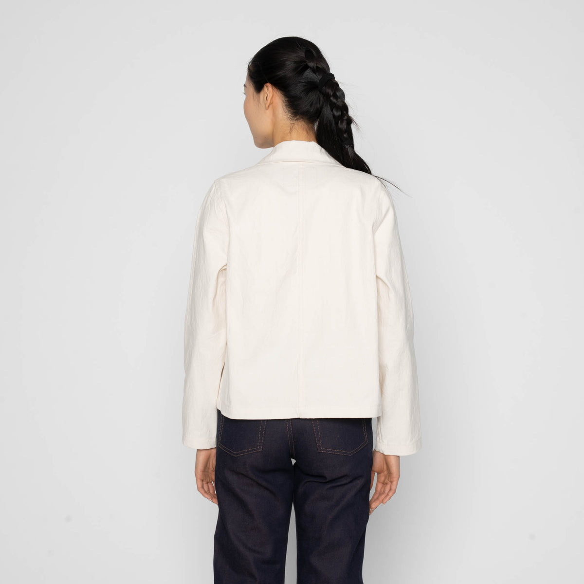 Gracie Jacket - Hard Twist Organic Herringbone by Naked & Famous Denim