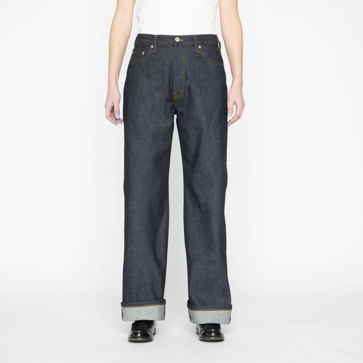 Strong Girl - Dia De Los Muertos Selvedge - Bat by Naked & Famous Denim
