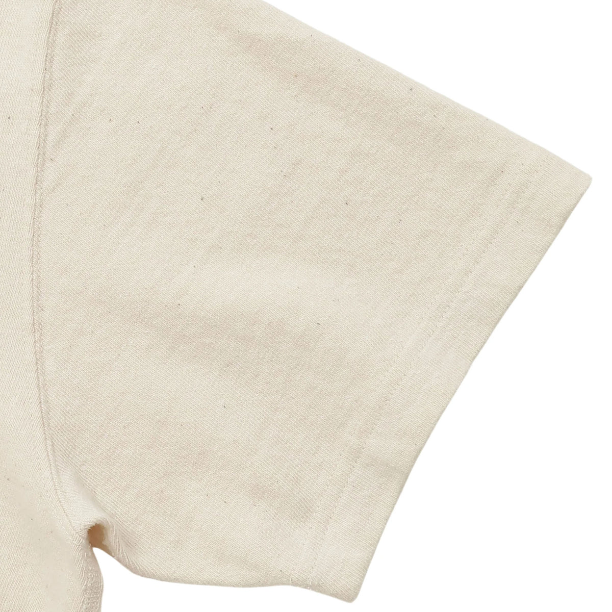 Crewneck T-shirt - ELS Recycled Cotton Slub - Ecru by Wonder Looper