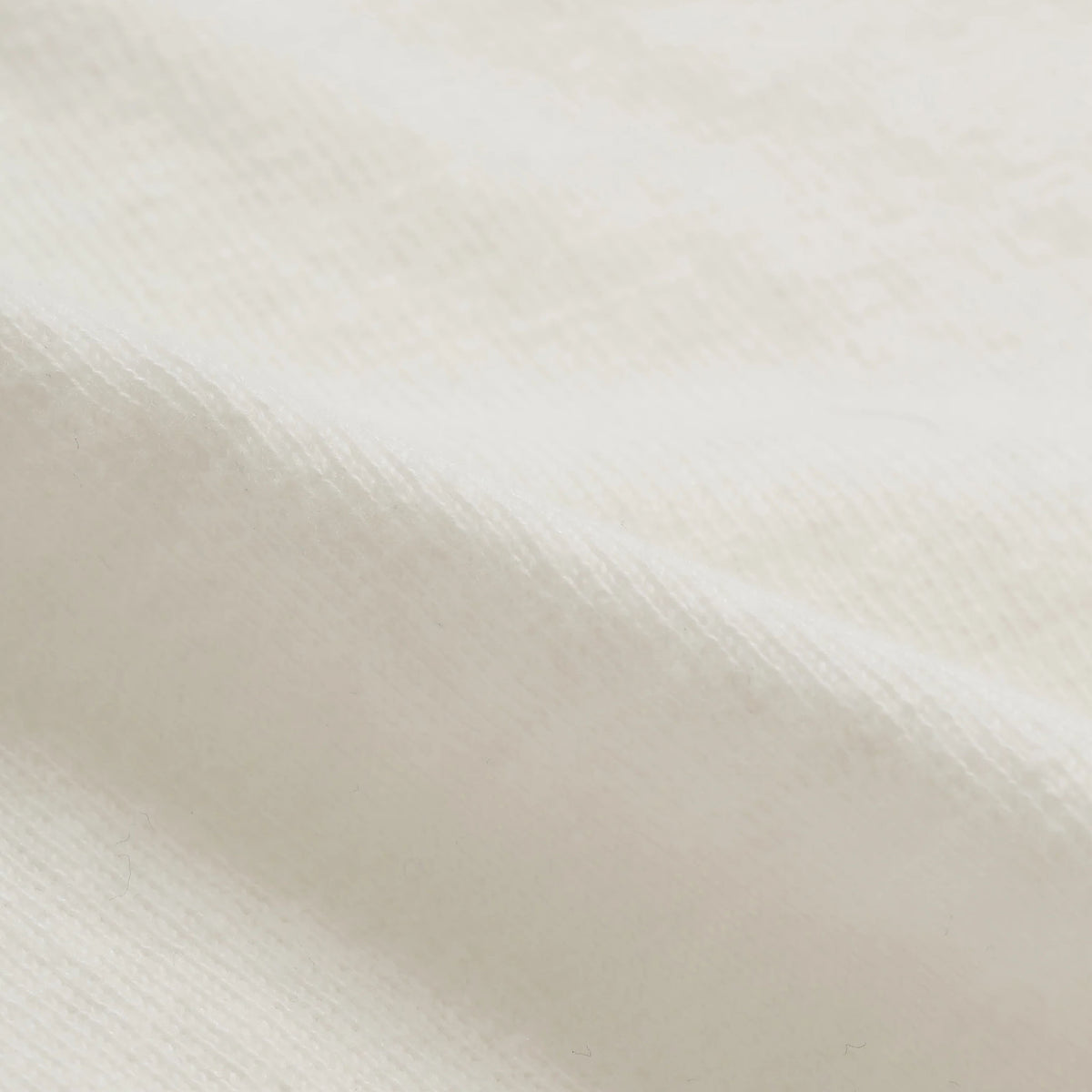 Crewneck T-shirt - ELS Recycled Cotton Slub - White by Wonder Looper