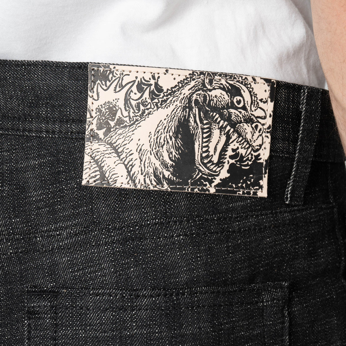 Weird Guy - 1954 Godzilla Selvedge - Black by Naked & Famous Denim