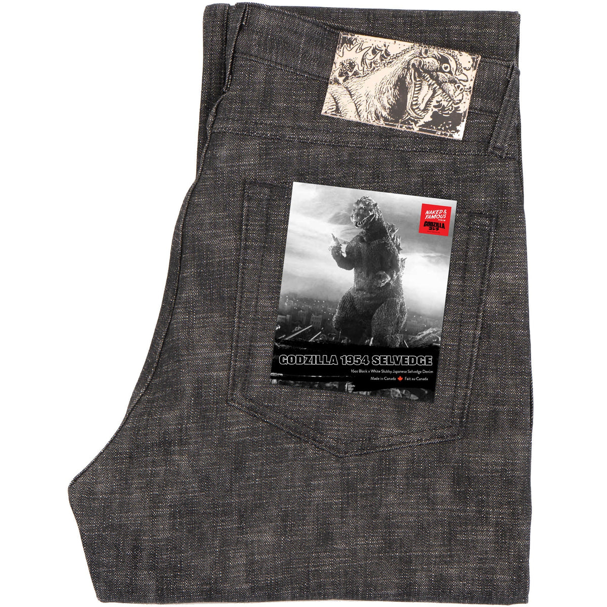 Easy Guy - 1954 Godzilla Selvedge - Black by Naked & Famous Denim