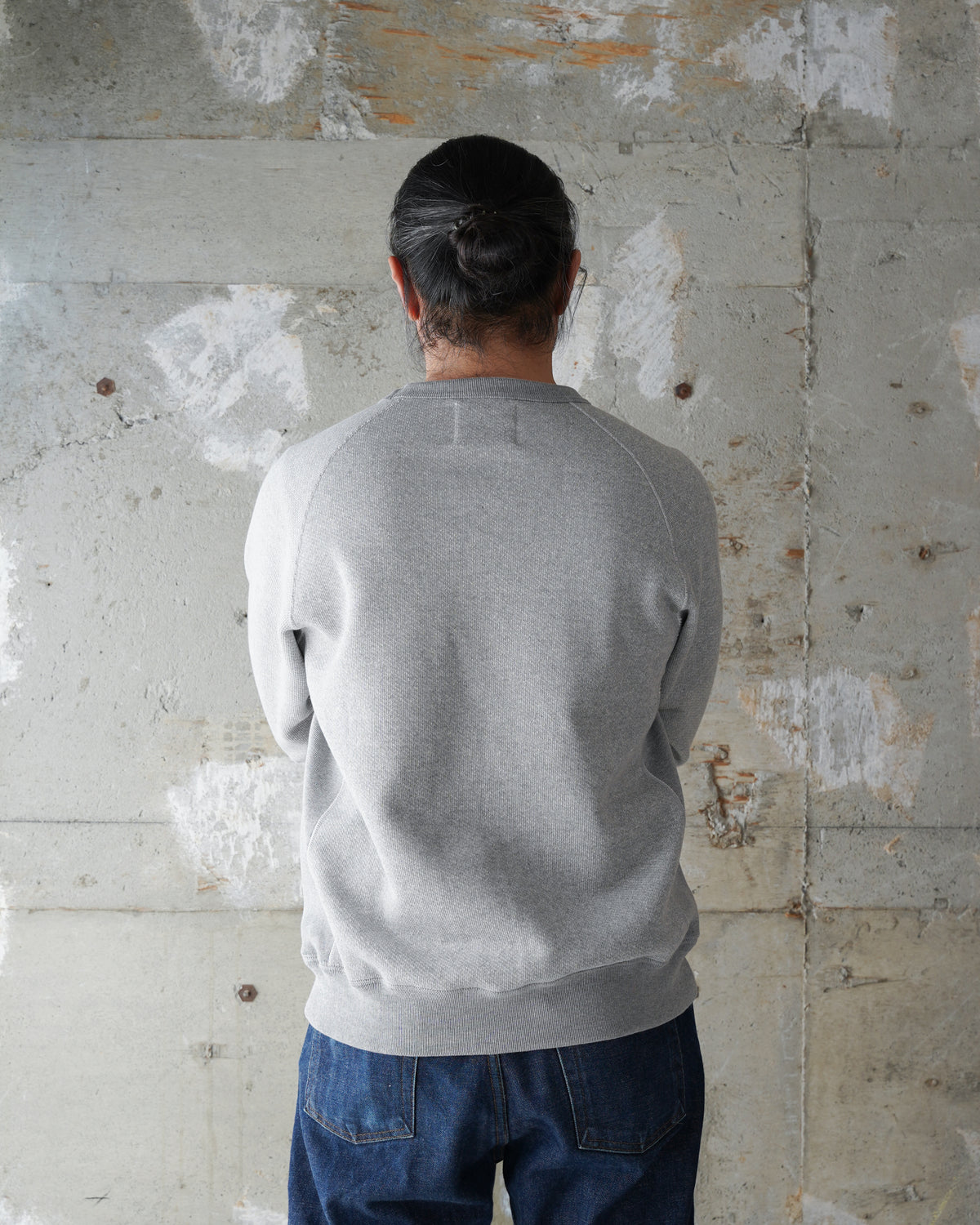 Pullover Crewneck - Double Heavyweight French Terry - Heather Grey by Wonder Looper