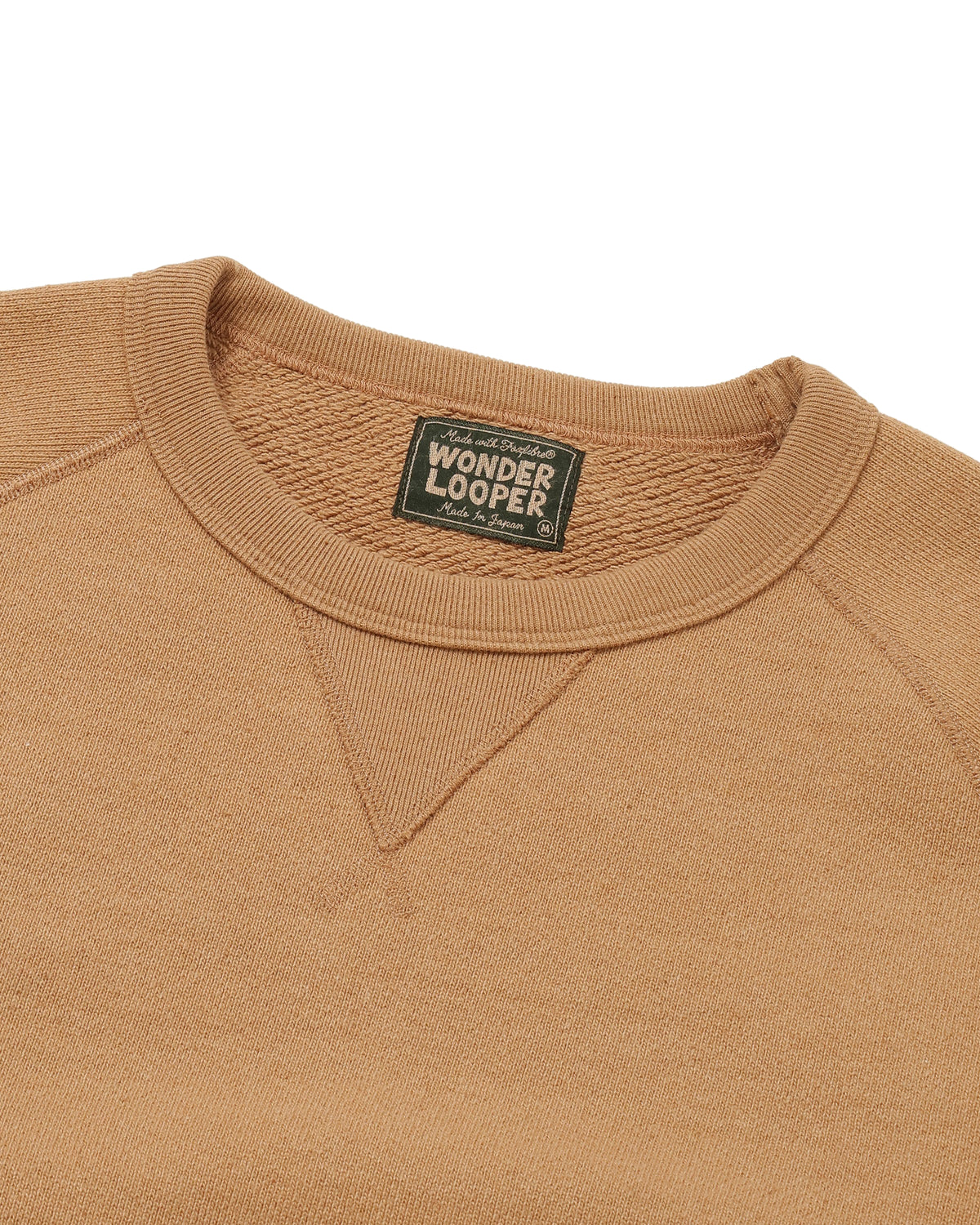 Pullover Crewneck - Foxfibre® Double Heavyweight French Terry - Coyote 80 by Wonder Looper