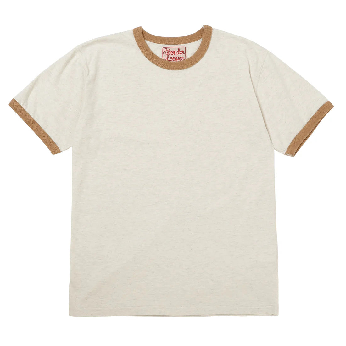 Recycled Cotton FoxFibre® Ringer T - Sand by Wonder Looper