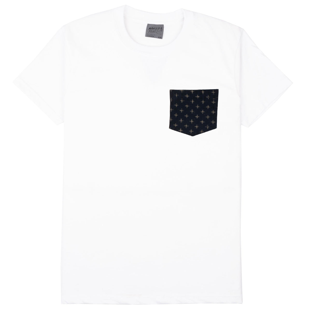 Pocket Tee - Kimono Igeta - White by Naked & Famous Denim