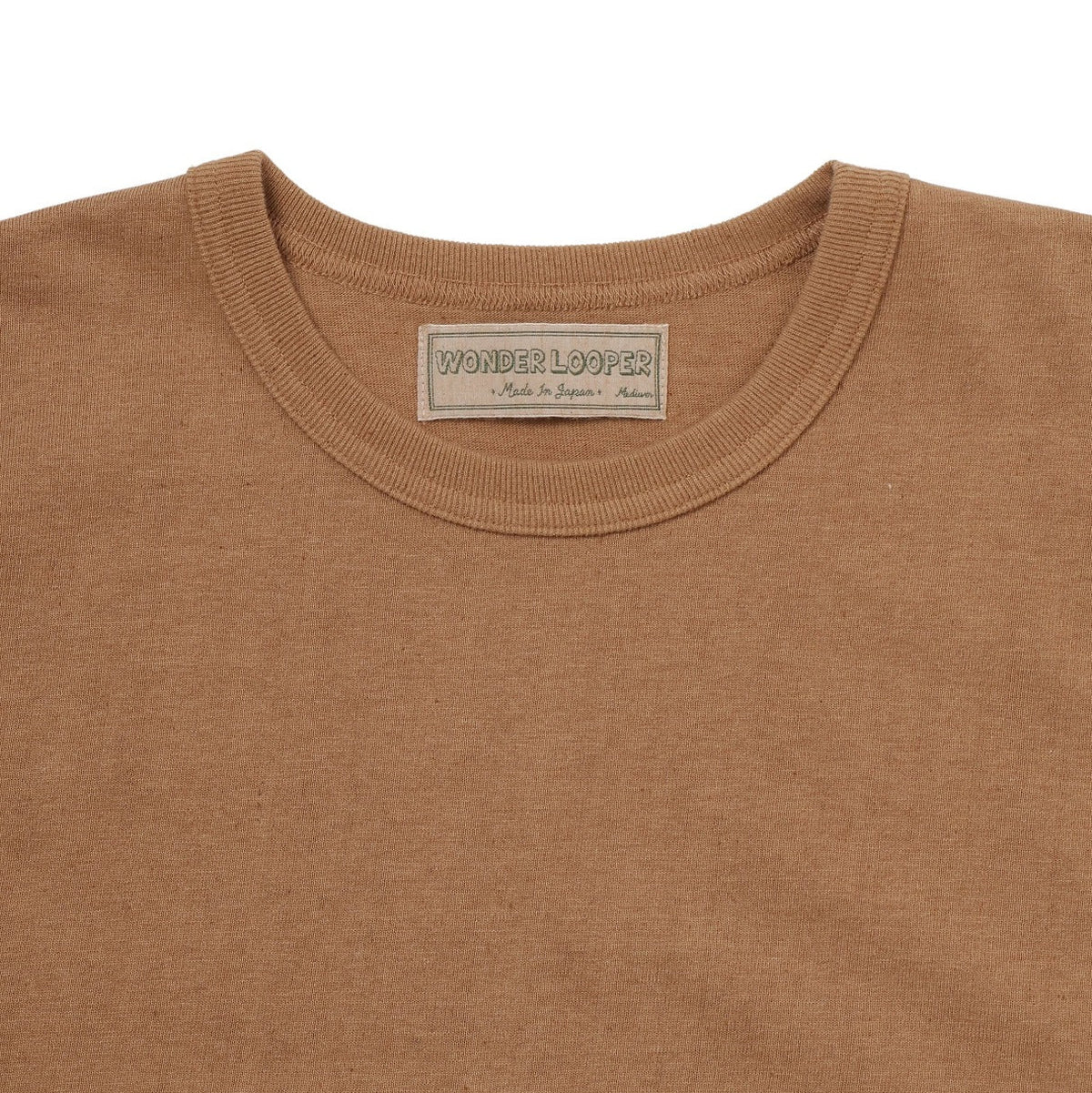 Crewneck T-shirt - Foxfibre® Tsuriami - Coyote 70 by Wonder Looper