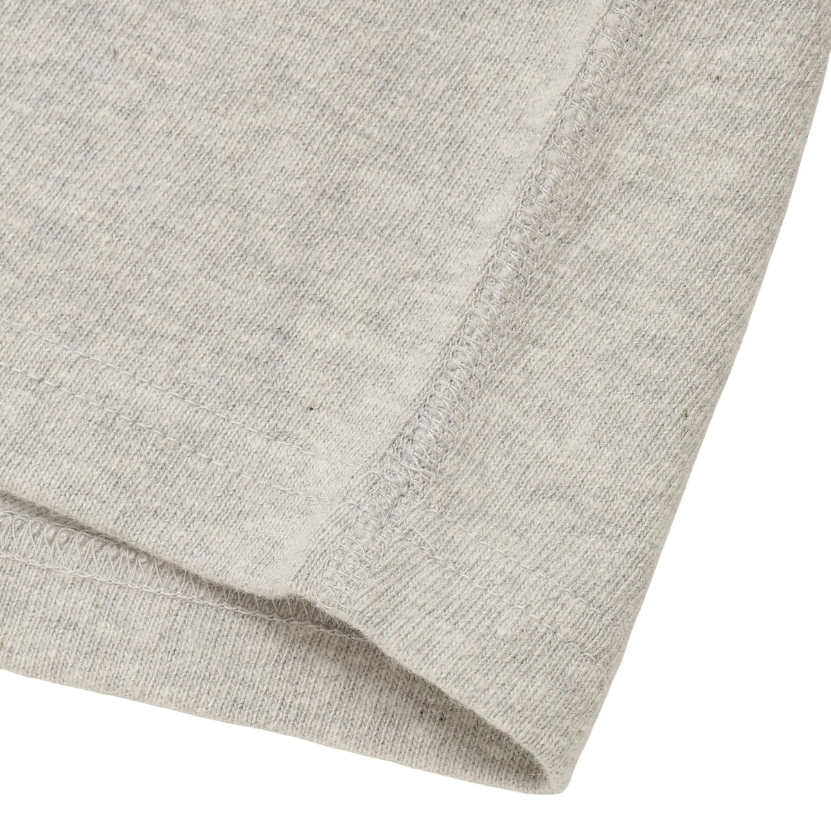 Crewneck T-shirt - ELS Recycled Cotton Slub - Heather Grey by Wonder Looper