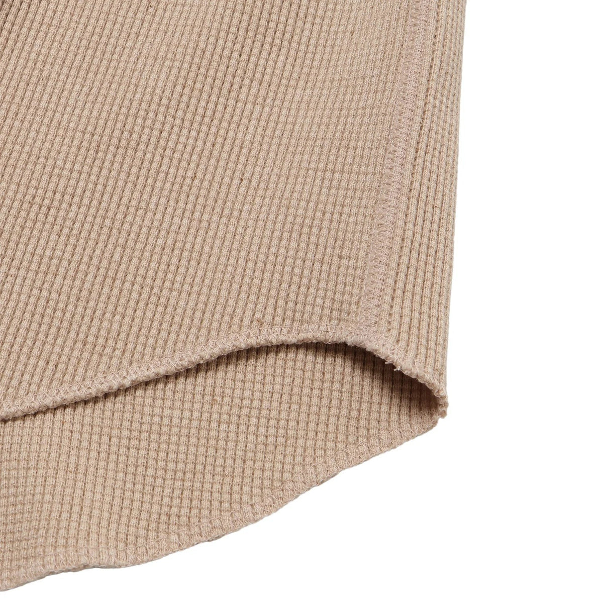 Henley - FoxFibre® Heavyweight Waffle -Coyote 15 by Wonder Looper