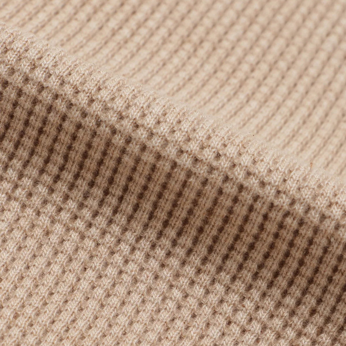 Henley - FoxFibre® Heavyweight Waffle -Coyote 15 by Wonder Looper