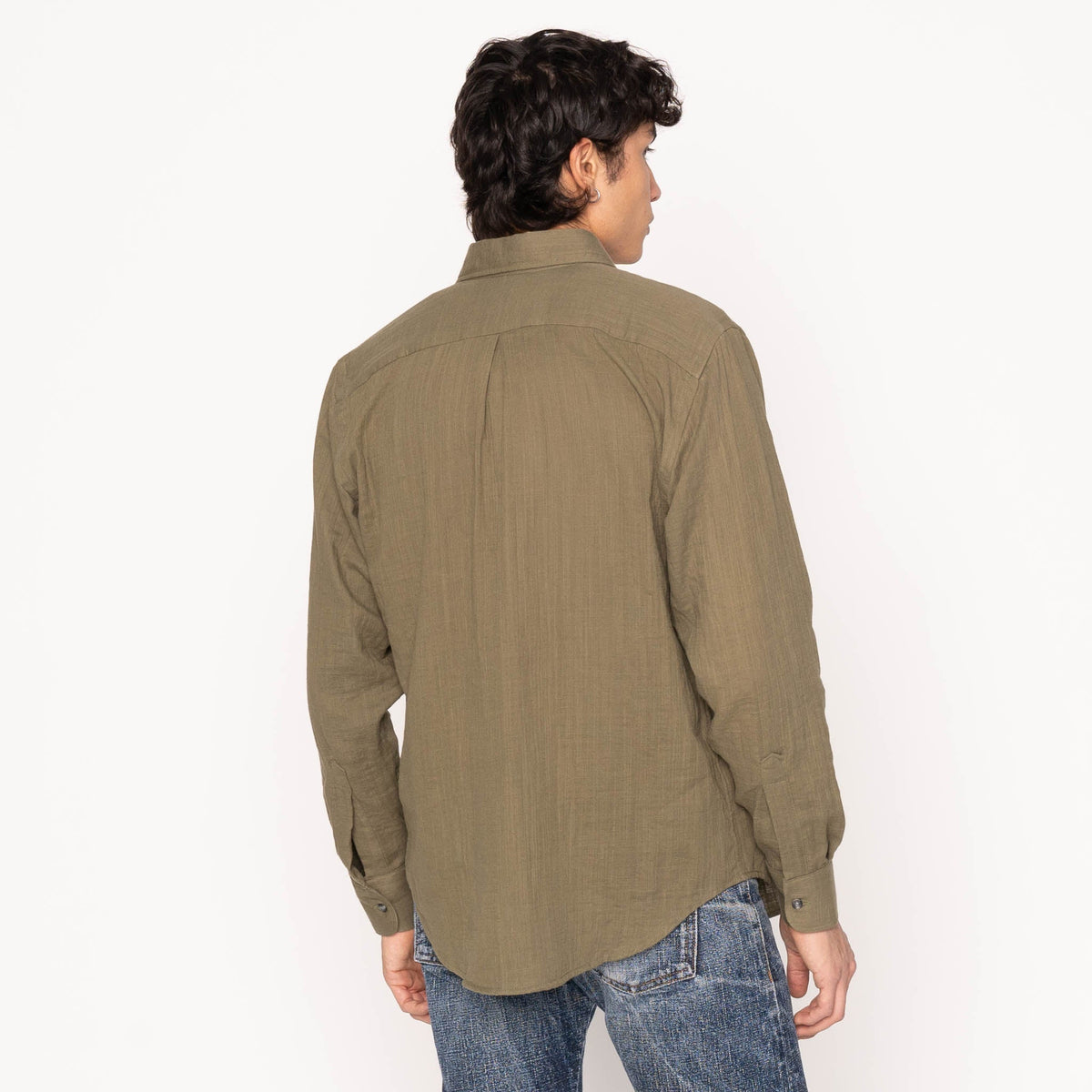 Easy Shirt - Double Weave Slub Gauze - Juniper by Naked & Famous Denim
